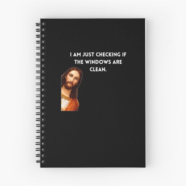 Item preview, ''I Am Just Checking If The Windows Are Clean" Jesus Meme T-Shirt designed and sold by zuzzelek44.