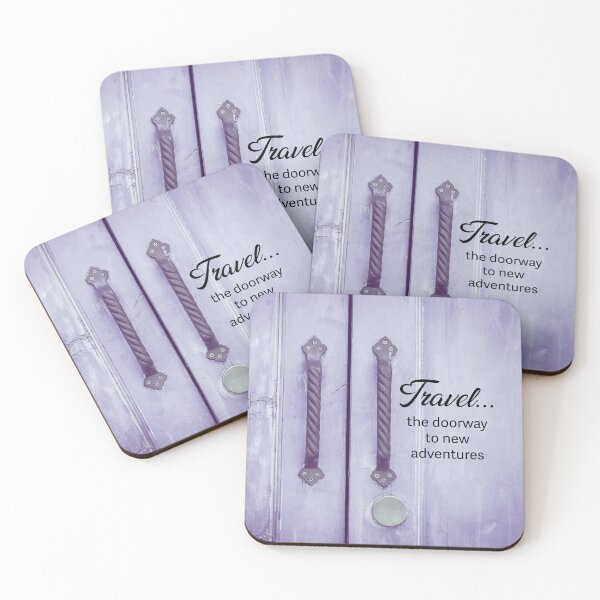 Item preview, Old doors with quote: Travel... the doorway to new adventures designed and sold by CHASAcreative.