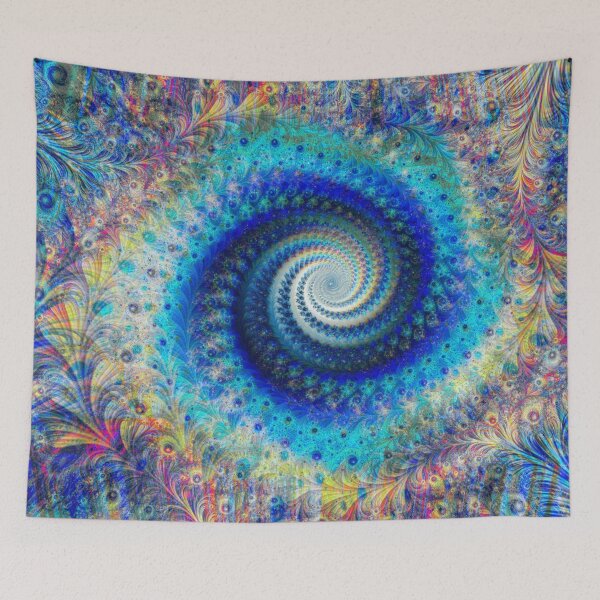 Item preview, Abstract Multicolored Floral Fractal Swirl Mix 12 designed and sold by SXW Designs.