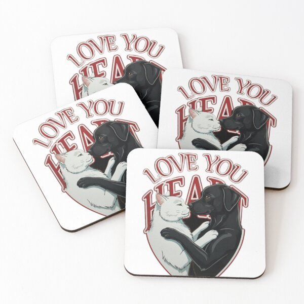 Item preview, Best Friends Heart: Cat and Dog Embrace | Cross-Species Love designed and sold by JanRizz.