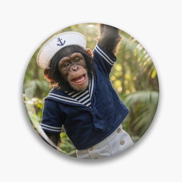 Item preview, Young Chimpanzee Enlists in the Navy designed and sold by Tridentulus.