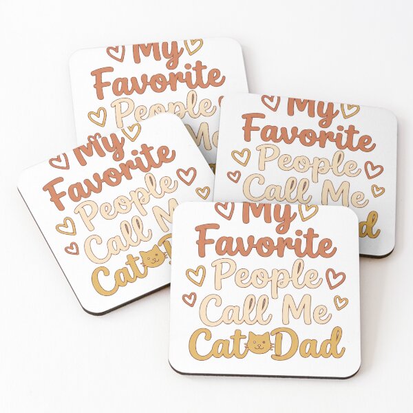 Item preview, My Favorite People Call Me Cat Dad designed and sold by Quillway.