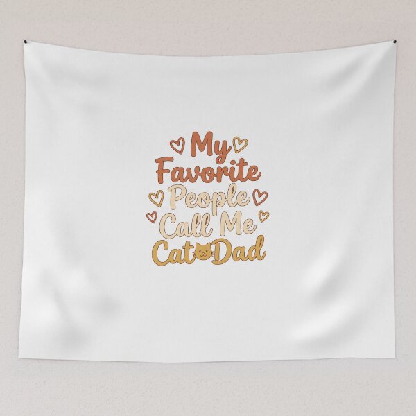 Item preview, My Favorite People Call Me Cat Dad designed and sold by Quillway.