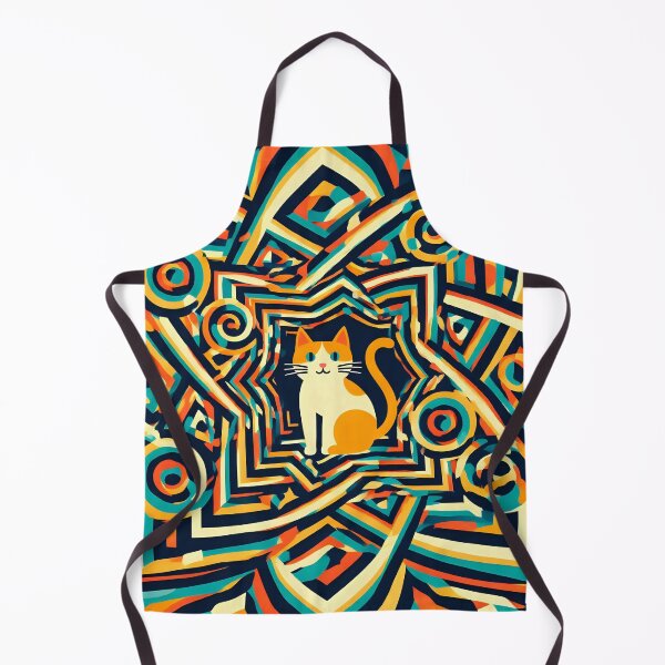 Item preview, A cat in a geometric pattern designed and sold by Nomad-Maynard.
