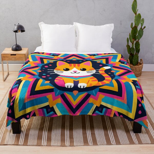 Item preview, A cat in a geometric pattern designed and sold by Nomad-Maynard.