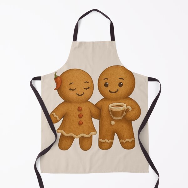 Item preview, Spicy Gingerbread Couple - Cute Holiday Espresso Romance SEO Title TP: designed and sold by I AM BRO.