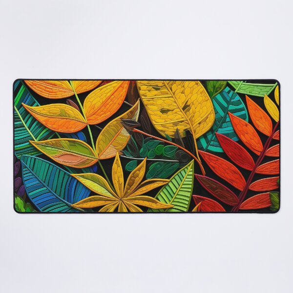 Item preview, Tropical Leaves Island-Style Vibrantly Textured Designs Art designed and sold by DEC02.