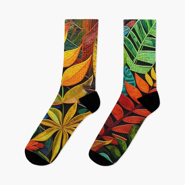 Item preview, Tropical Leaves Island-Style Vibrantly Textured Designs Art designed and sold by DEC02.
