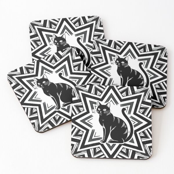 Item preview, A cat in a geometric pattern designed and sold by Nomad-Maynard.