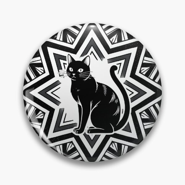 Item preview, A cat in a geometric pattern designed and sold by Nomad-Maynard.
