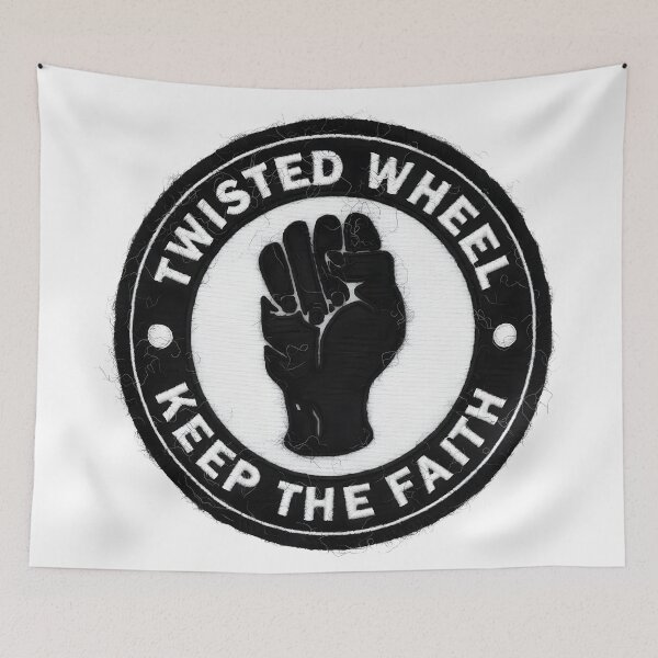 Item preview, Northern Soul Twisted Wheel embroidered patch effect designed and sold by fatbanana.