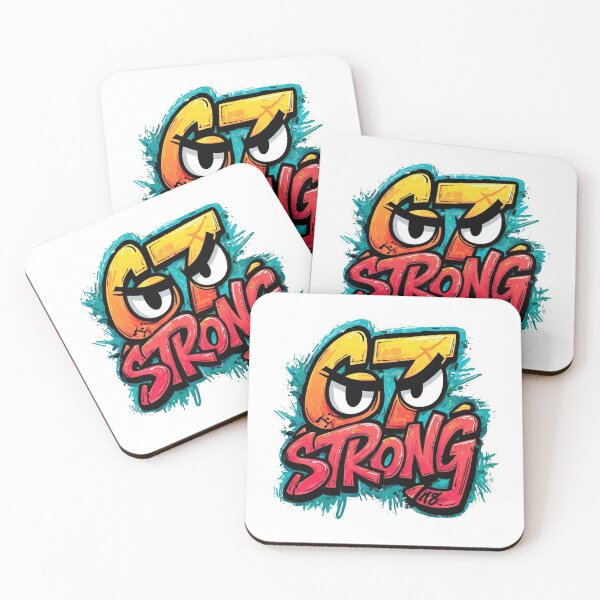 Item preview, "67 Strong" Graffiti Art with Intense Eyes (Urban Street Style) designed and sold by The Mix Tape.