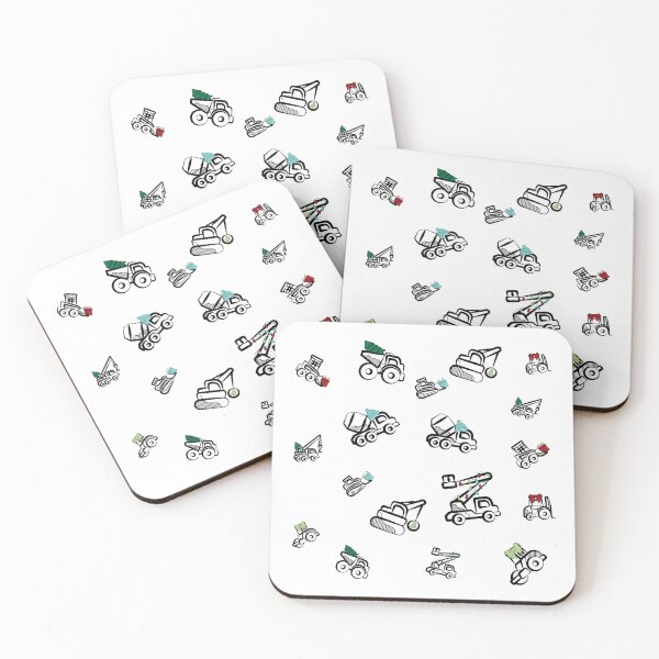Item preview, Oh Christmas Trucks - Black Outline designed and sold by Holly Norine Design.