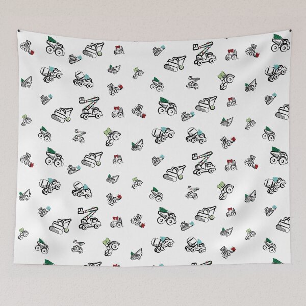 Item preview, Oh Christmas Trucks - Black Outline designed and sold by Holly Norine Design.