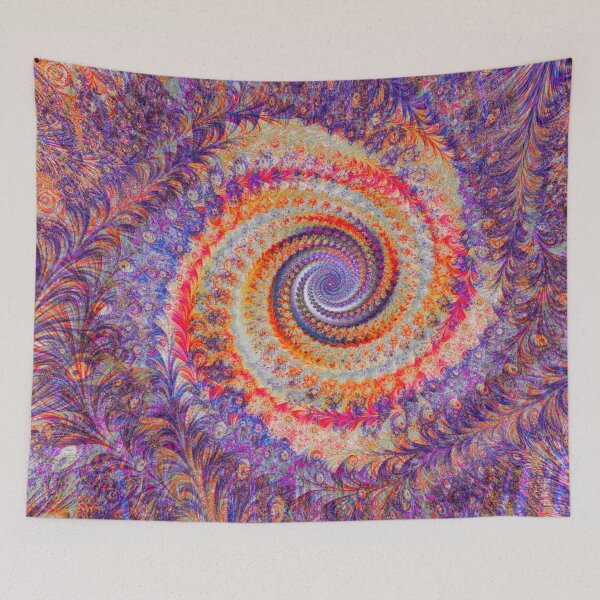 Item preview, Abstract Multicolored Floral Fractal Swirl Mix 14 designed and sold by SXW Designs.