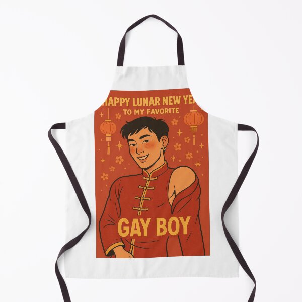 Item preview, Gay Lunar New Year Greeting with Lantern Charm designed and sold by Aryabek.