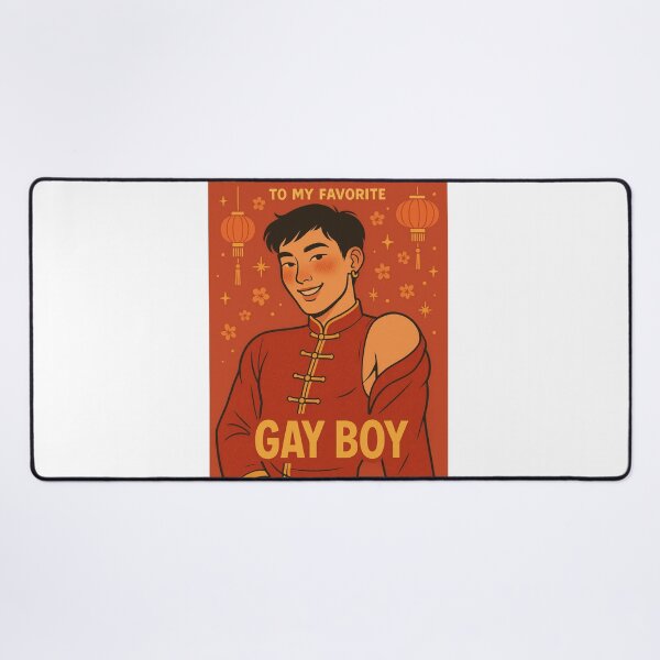 Item preview, Gay Lunar New Year Greeting with Lantern Charm designed and sold by Aryabek.