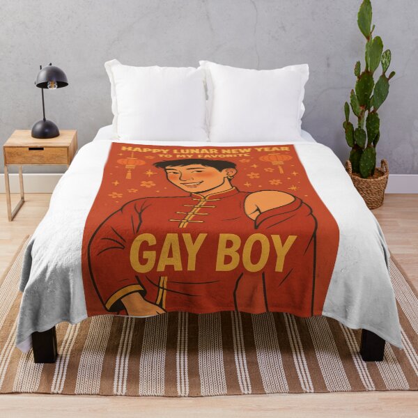 Item preview, Gay Lunar New Year Greeting with Lantern Charm designed and sold by Aryabek.