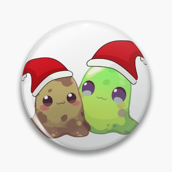 Item preview, Earth & Poison Santa Slimes of Monzora — Merry Christmas Duo designed and sold by Monzora.