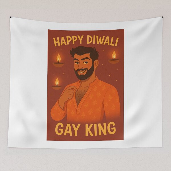 Item preview, Diwali Celebration with Flirty Gay King Energy designed and sold by Aryabek.