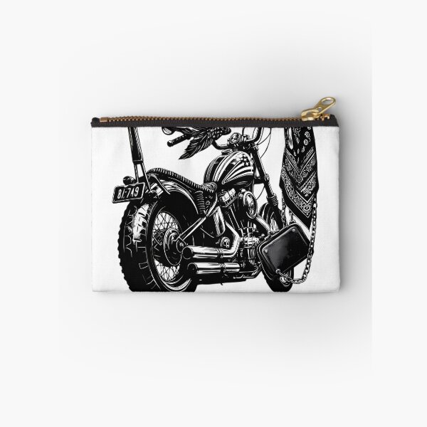 Item preview, Rebel Biker Chopper Bandana Black Illustration Art designed and sold by DrawDrip.