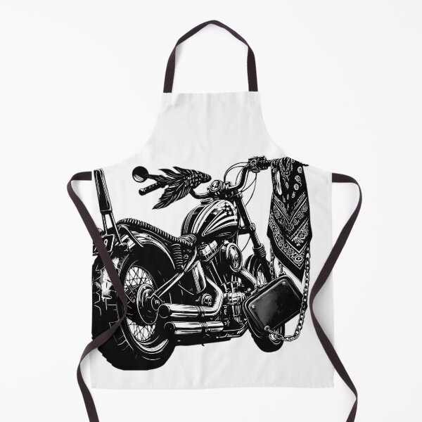 Item preview, Rebel Biker Chopper Bandana Black Illustration Art designed and sold by DrawDrip.