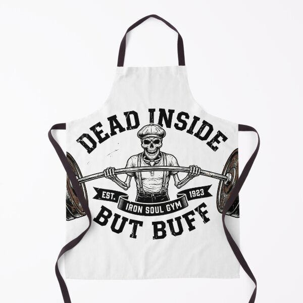 Item preview, Dead Inside But Buff - Funny Skeleton Gym Workout designed and sold by WojcikDesigners.