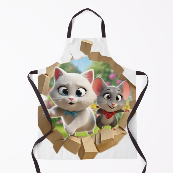 Item preview,  "Fluffy Duo: Cat and Mouse Friendship" designed and sold by JanRizz.