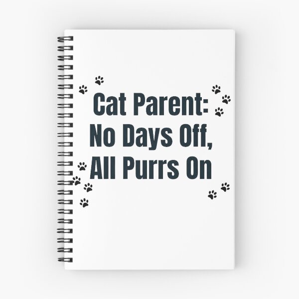 Item preview, Cat Parent No Days Off All Purrs On Funny  designed and sold by Quillway.