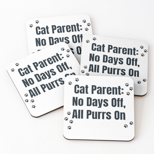 Item preview, Cat Parent No Days Off All Purrs On Funny  designed and sold by Quillway.