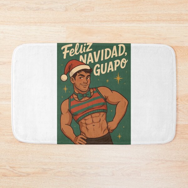 Item preview, Gay Latino Christmas with Flirty Holiday Charm designed and sold by Aryabek.