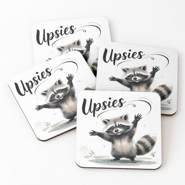 Item preview, Upsies Raccoon – Cute Trash Panda Wanting a Hug designed and sold by NSB-Design.