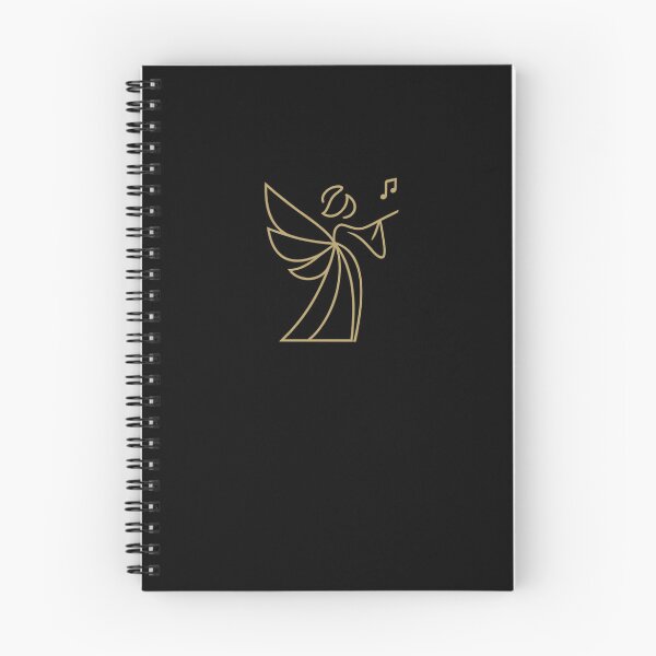 Item preview, Minimalist Line Art Angel with Horn Vector Illustration of an Angel Silhouette with Wings and Halo designed and sold by zuzzelek44.
