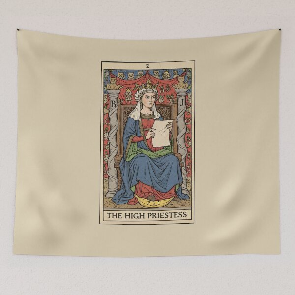 Item preview, Medieval Tarot Card 2 The High Priestess designed and sold by MythAndMotion.