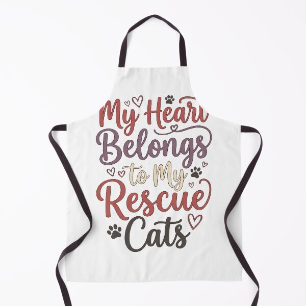 Item preview, My Heart Belongs To My Rescue Cats designed and sold by Quillway.
