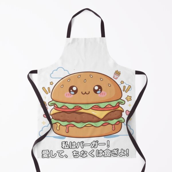 Item preview, Cute Funny Sad Kawaii Burger – Adorable Emotional Food Character designed and sold by GlobalBoom.