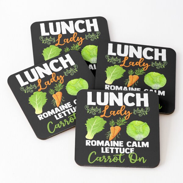Item preview, Romaine Calm Lettuce Carrot On Lunch Lady Pun designed and sold by Nocturnal-Vines.