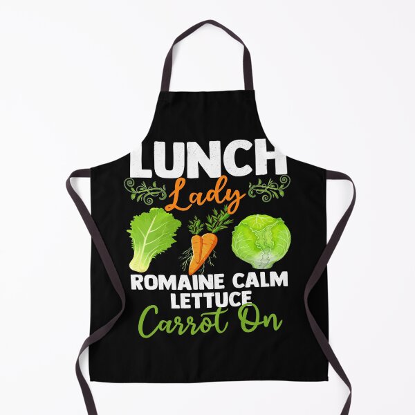 Item preview, Romaine Calm Lettuce Carrot On Lunch Lady Pun designed and sold by Nocturnal-Vines.