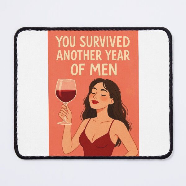 Item preview, Savage Feminine Celebration of Surviving Men with Wine and Sass designed and sold by Aryabek.