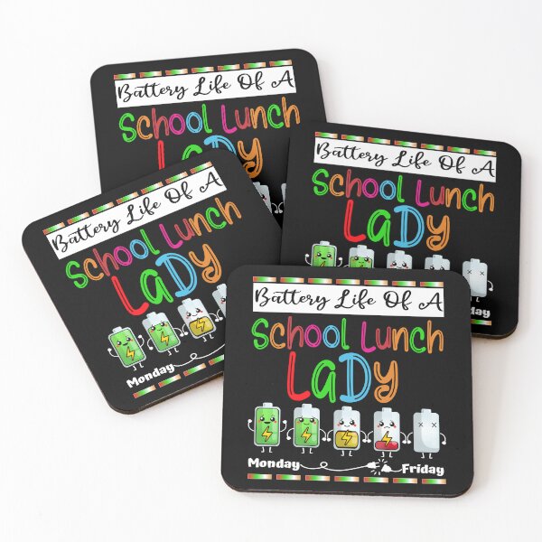 Item preview, Funny Battery Life School Lunch Lady Cartoon Design designed and sold by Nocturnal-Vines.