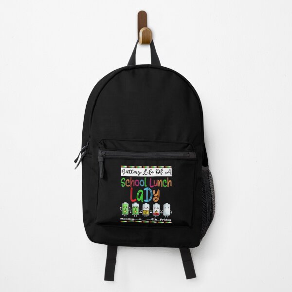 Item preview, Funny Battery Life School Lunch Lady Cartoon Design designed and sold by Nocturnal-Vines.