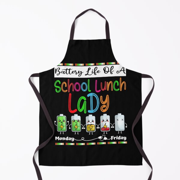 Item preview, Funny Battery Life School Lunch Lady Cartoon Design designed and sold by Nocturnal-Vines.