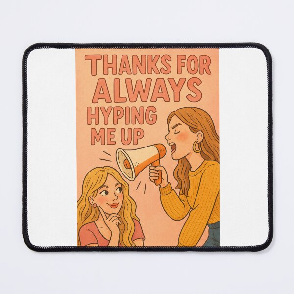 Item preview, Appreciation Greeting for Supportive Female Friendship with Megaphone Cheer designed and sold by Aryabek.