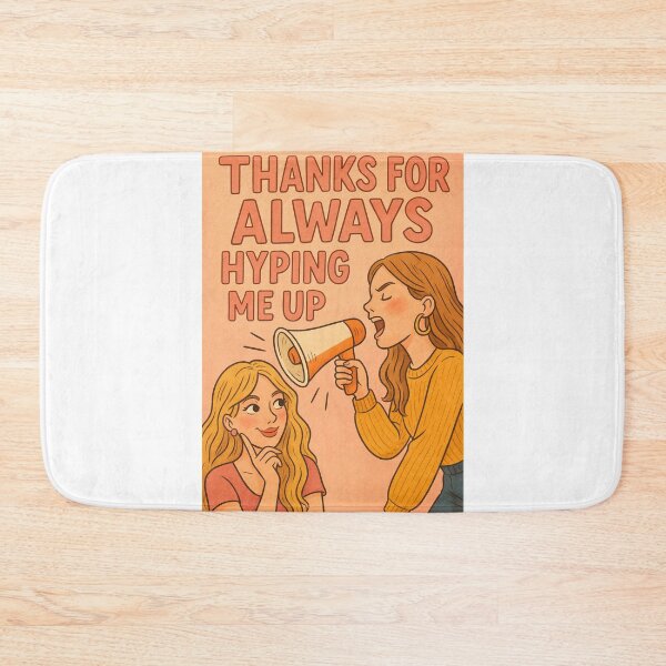 Item preview, Appreciation Greeting for Supportive Female Friendship with Megaphone Cheer designed and sold by Aryabek.