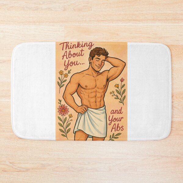 Item preview, Romantic and Playful Greeting Featuring Hot Guy and Floral Flirtation designed and sold by Aryabek.