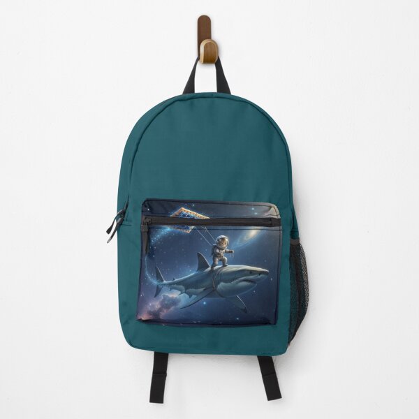Item preview, Astronaut Cat riding a shark designed and sold by CammiesShop.