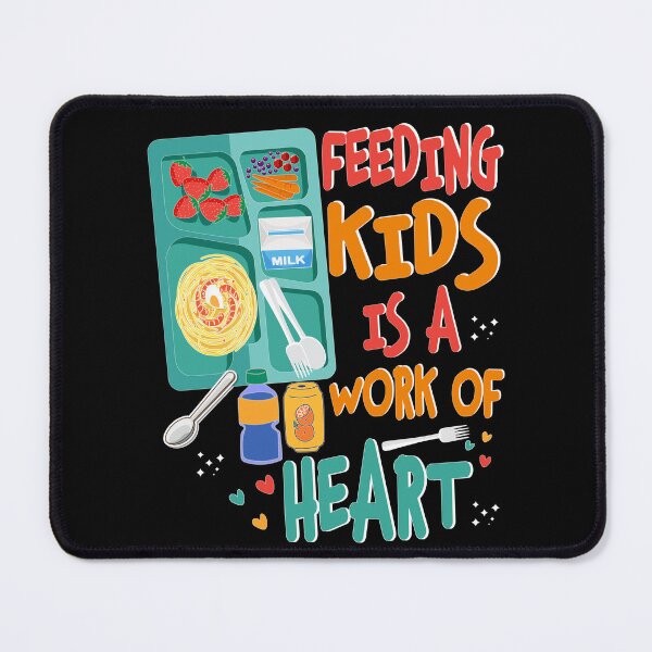 Item preview, Feeding Kids Is A Work of Heart Lunch Lady Design designed and sold by Nocturnal-Vines.