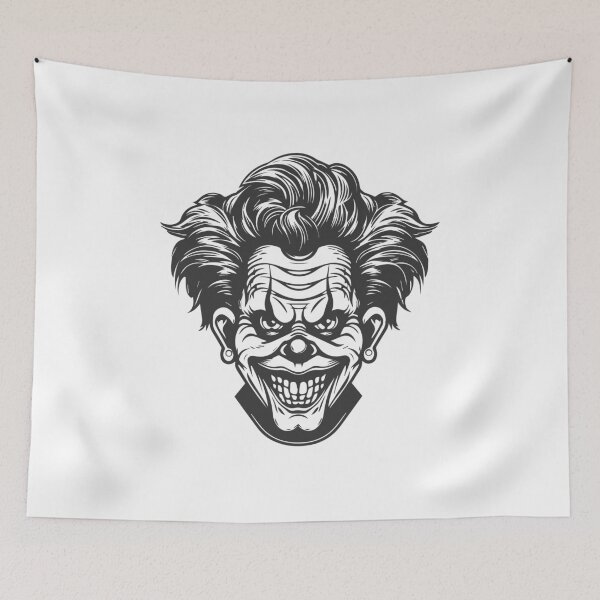 Item preview, circus clown designed and sold by itswallcraft.