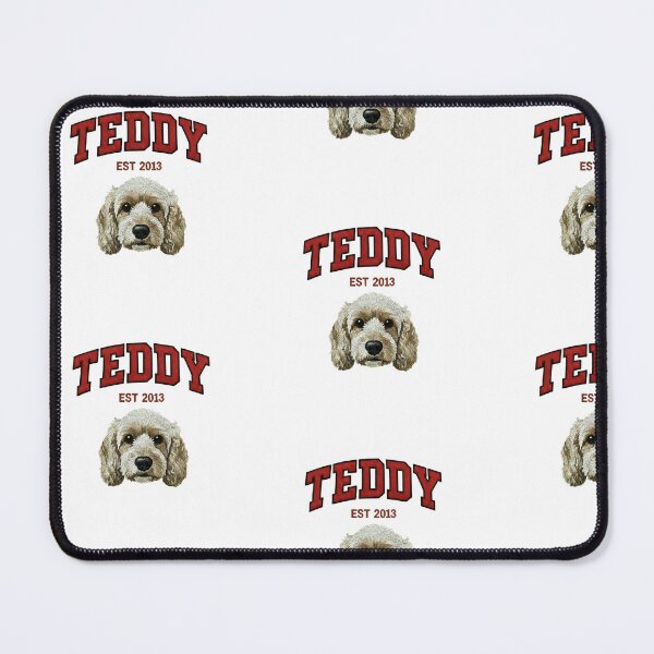 Item preview, Personalised cockapoo Teddy embroidered patch effect designed and sold by fatbanana.