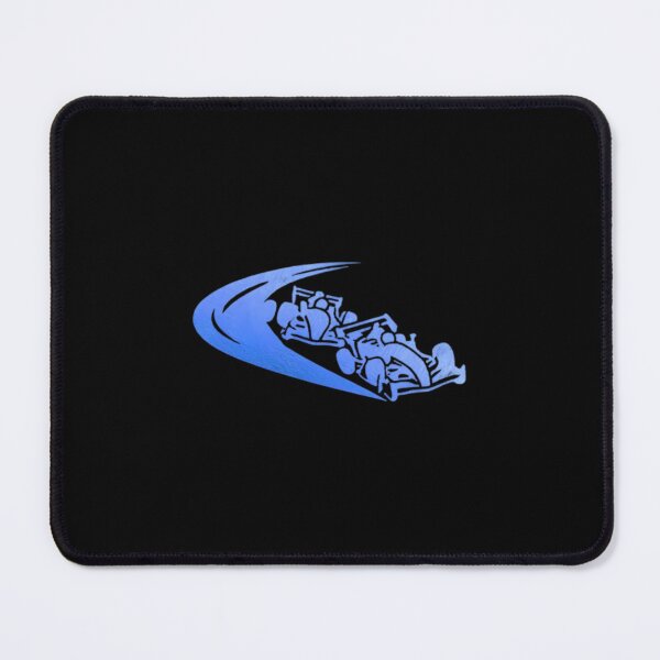 Item preview, Two race cars speeding through a sharp curve on a racetrack_16_Blue paint designed and sold by Aariq.